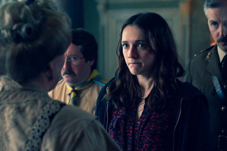 Charlotte Ritchie as Alison in the BBC sitcom 'Ghosts'  (BBC/Monumental Television/Steven Peskett)