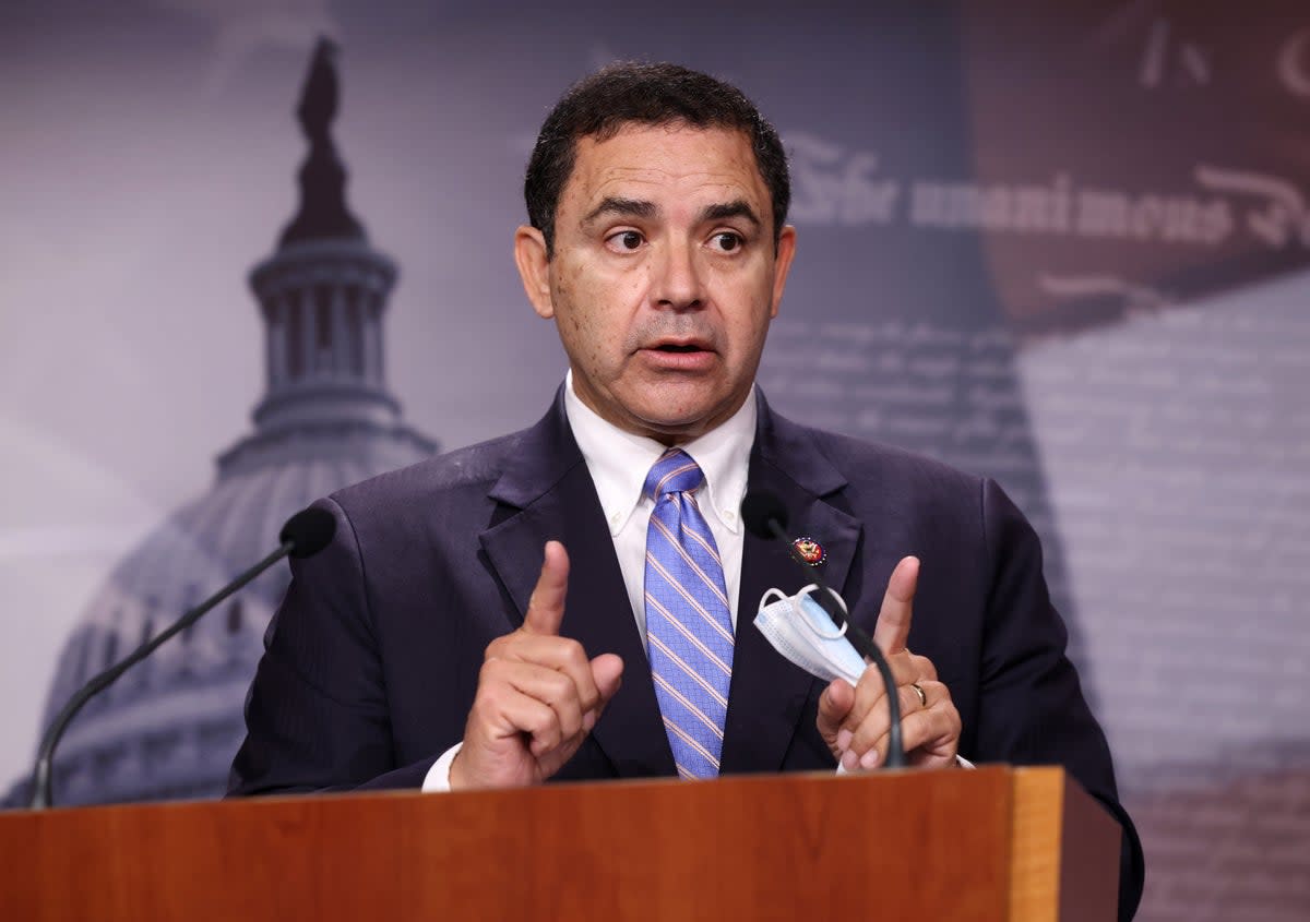 Texas Democrat Henry Cuellar has said he and his wife are ‘innocent’ as he faces a potential indictment by federal prosecutors on unspecified charges (Getty Images)