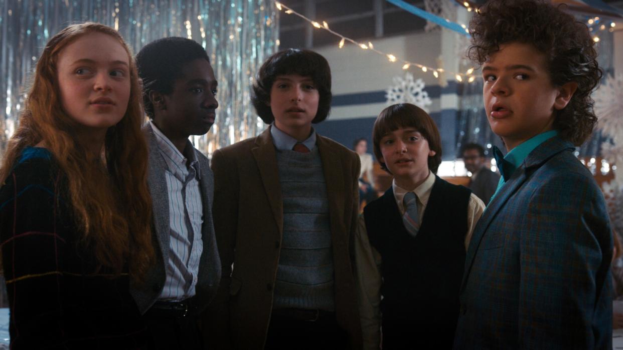  Eleven/Lucas, Mike, and Will in Stranger Things season 2. 