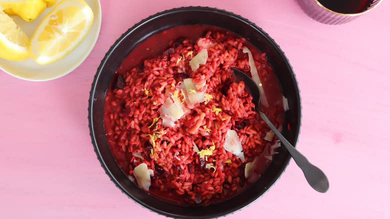 beet risotto