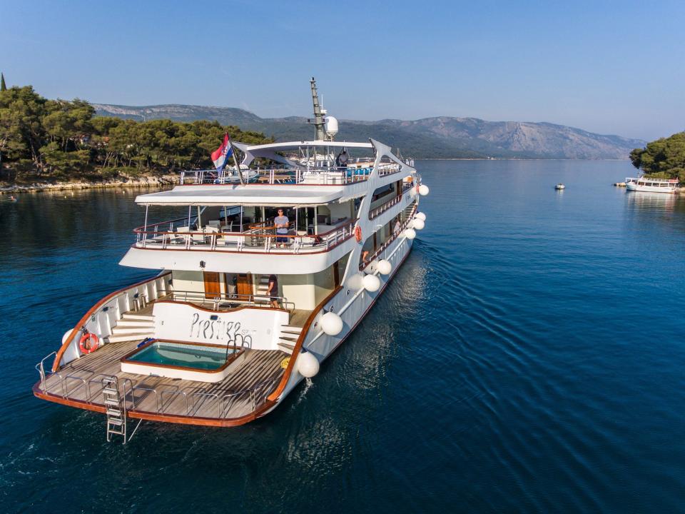 prestige yacht on water
