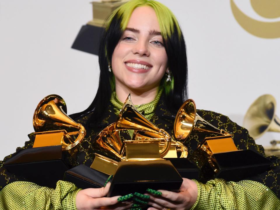 billie eilish grammys january 2020 