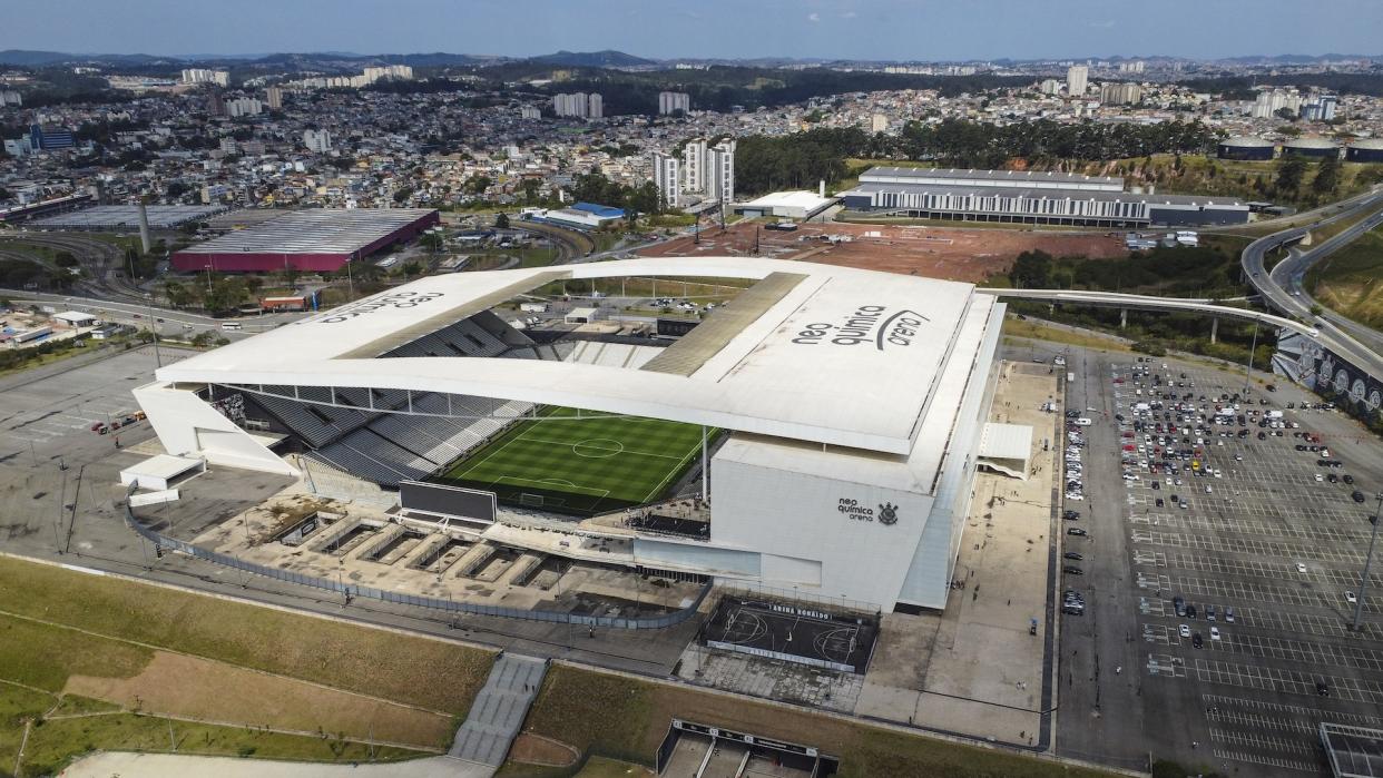 Corinthians Arena, also known as Neo Química Arena for sponsorship reasons. (Ricardo Moreira/Getty Images)