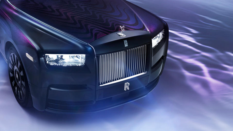 The front portion of the one-off Rolls-Royce Phantom Syntopia.