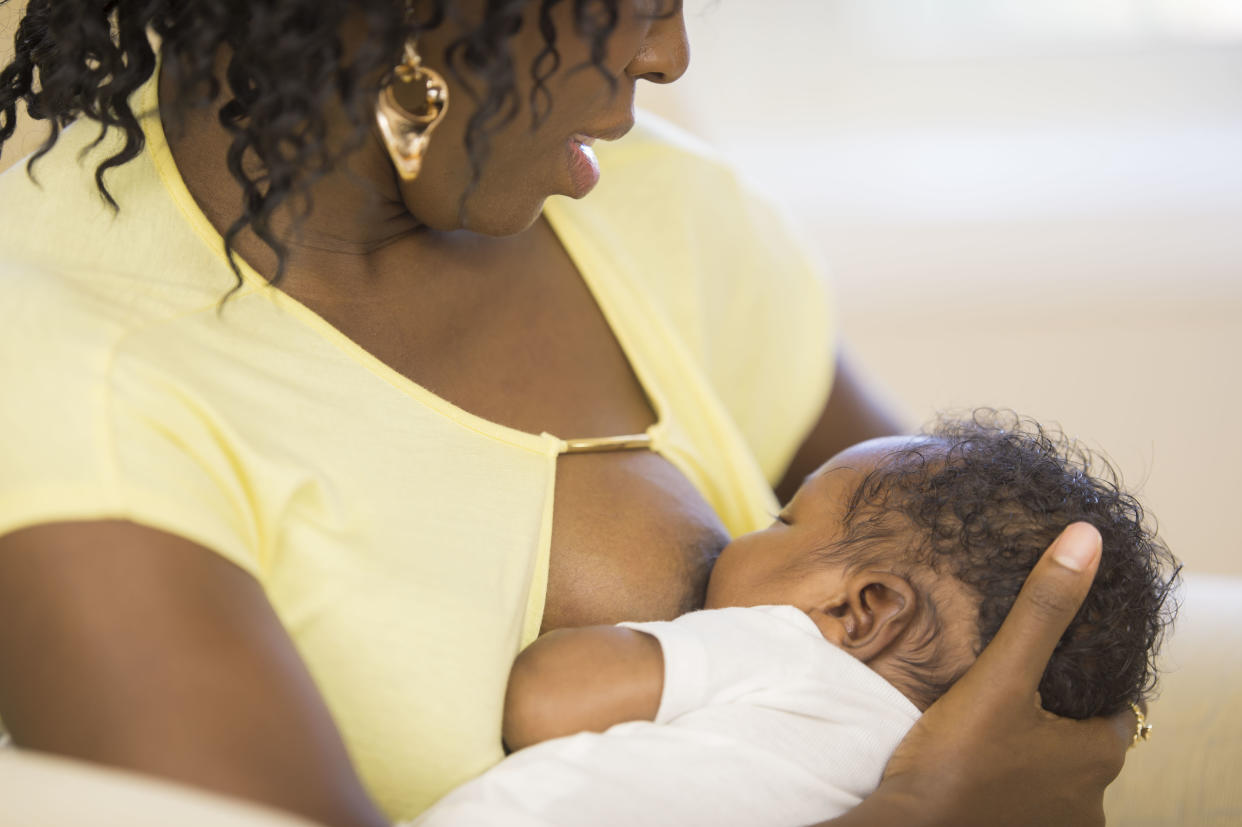 Racial disparities persist when it comes to breastfeeding rates, which is why Black Breastfeeding Week is kicking off with a range of advocacy events and supportive resources. (Photo: Getty Images)