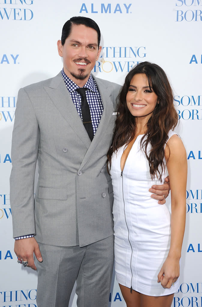 Something Borrowed LA Premiere 2011 Steve Howey Sarah Shah