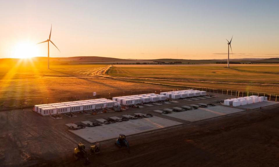 batteries and wind turbines in south australia