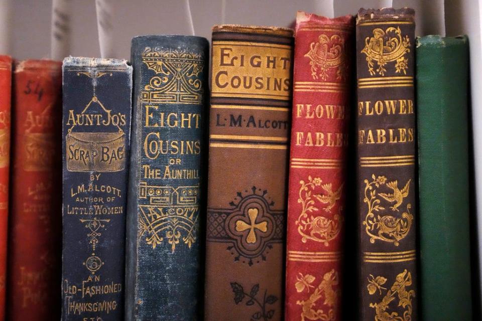 A selection of Louisa May Alcott books are archived at the American Antiquarian Society in Worcester.