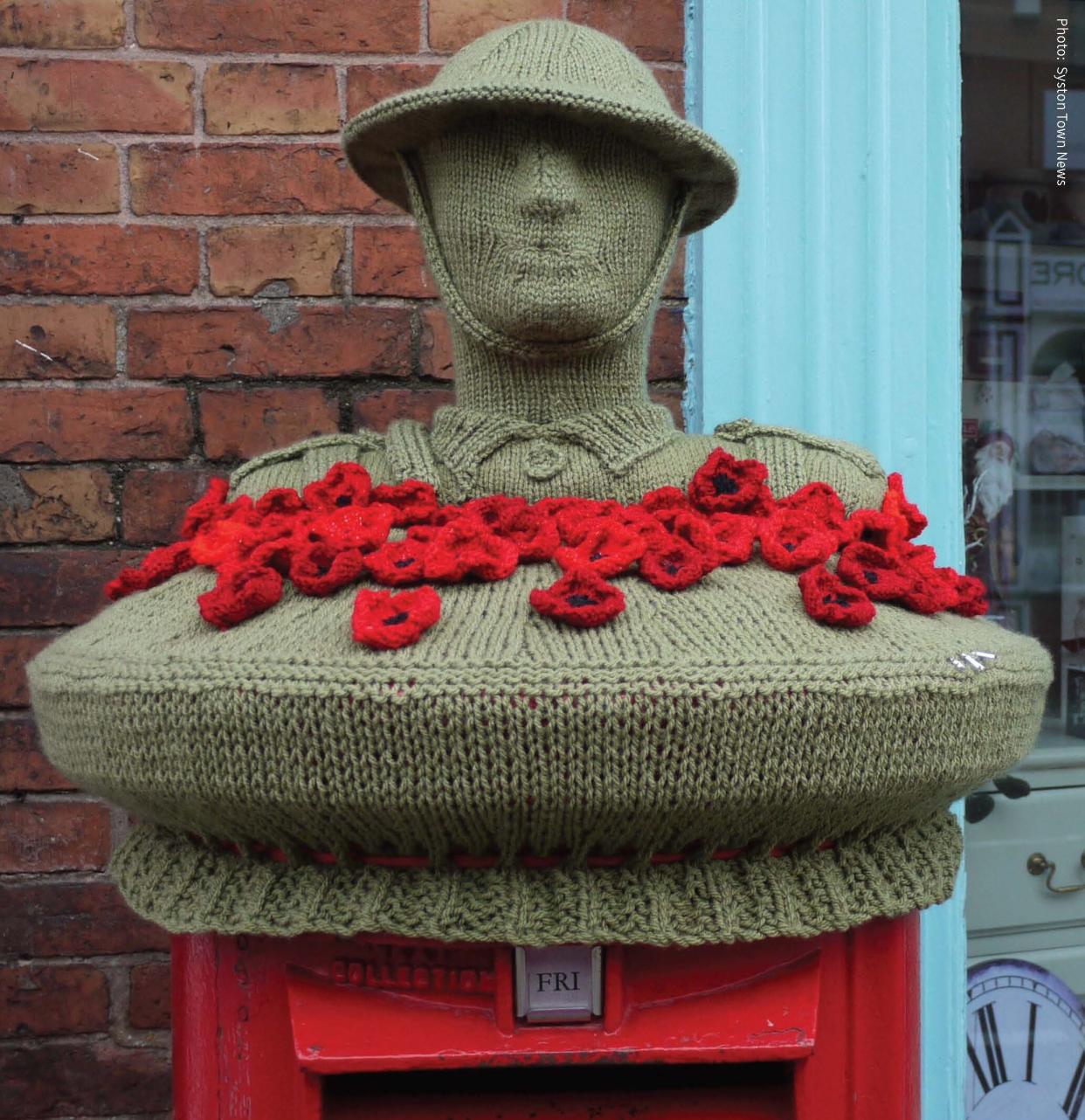 A Remembrance Day topper in Leicestershire (Lockdown Letterboxes/PA)