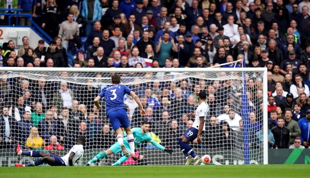 Marcos Alonso drove in a fine second goal for Chelsea 