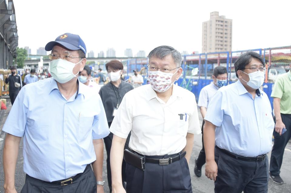 柯文哲沒與陳時中同台。（圖/北市府提供）