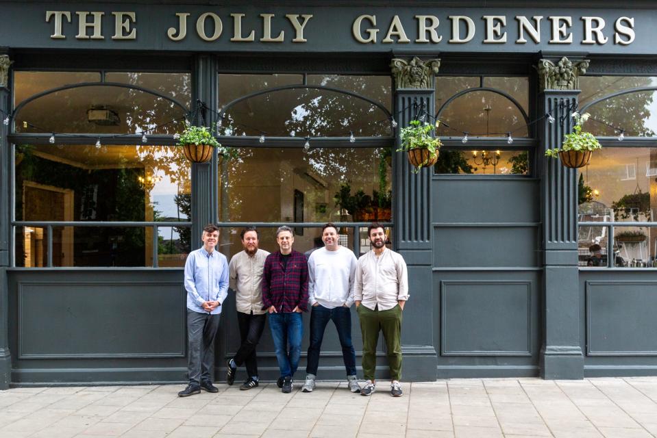 Local folk: the five friends behind the Jolly Gardeners in Vauxhall (Stephen N Roberts)