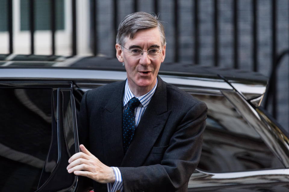 Jacob Rees-Mogg has defended Liz Truss, suggesting current problems are a result of global factors rather than the mini-budget. (Wiktor Szymanowicz/Anadolu/Getty)