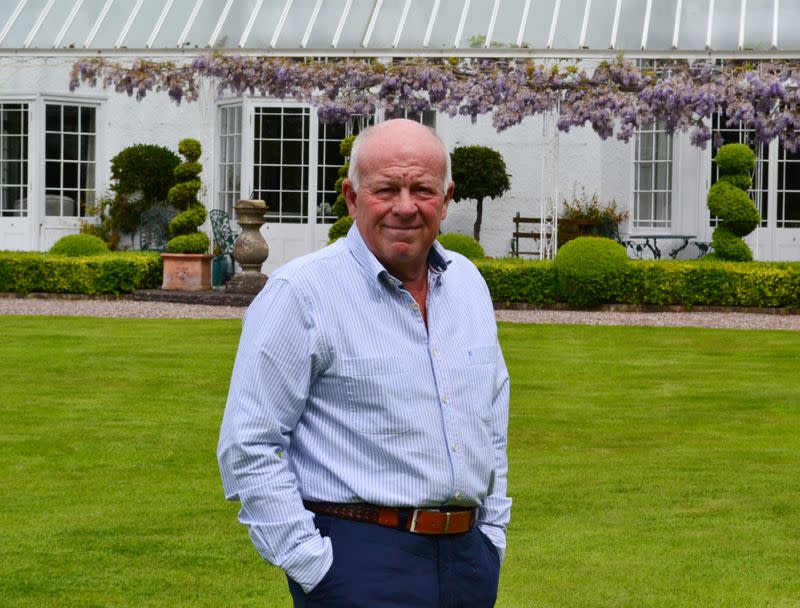 FILE PHOTO: Peter Hargreaves, the co-founder of stockbroker Hargreaves Lansdown, poses at his home near Bristol