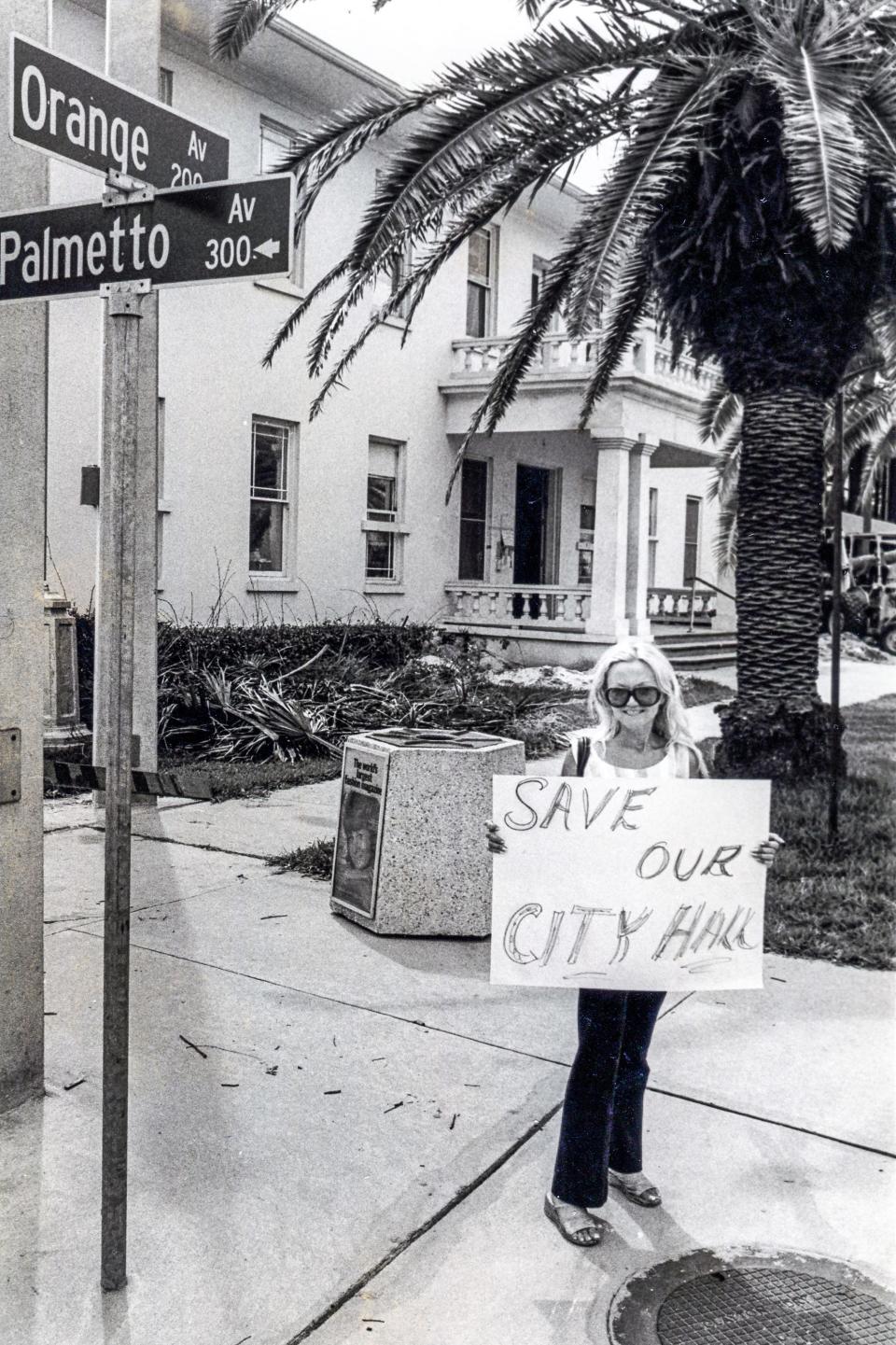 In 1976, some local residents didn't want Daytona Beach's City Hall at the corner of Palmetto and Orange avenues that had been used since 1920 to be torn down. The protestors lost, the building was demolished, and a new City Hall was built a short distance to the west.