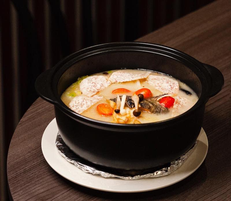 Picture of a claypot of Signature Collagen Fish Soup