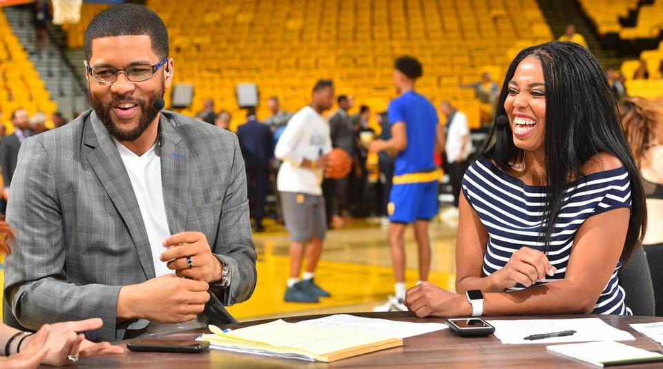 SportsCenter anchors Michael Smith (L) and Jemele Hill (Getty)