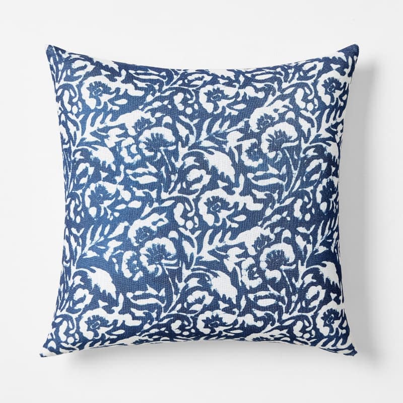 Batik Floral Pillow Cover