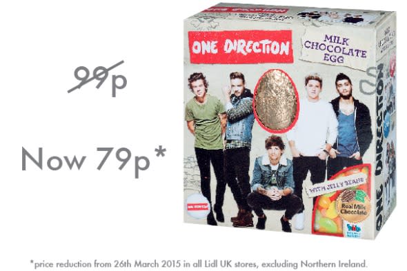 Lidl One Direction egg