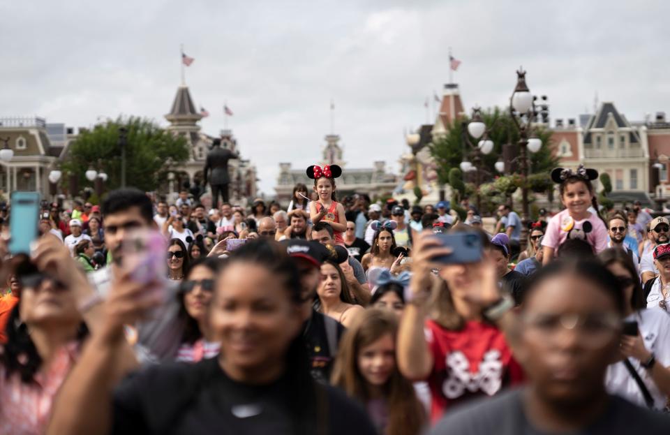 Crowds at Walt Disney World in June 2023.