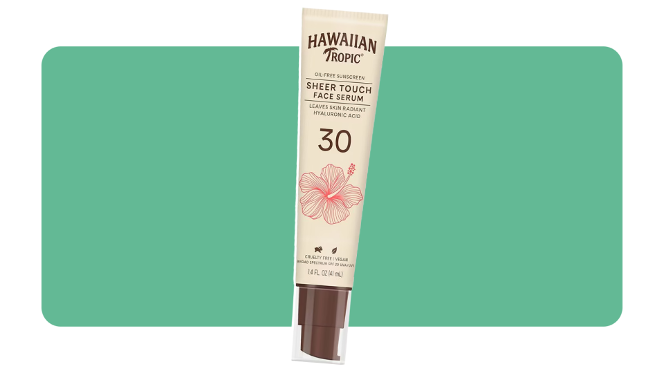 Protect your skin from the sun's rays with the Hawaiian Tropic Sheer Touch Face Serum.