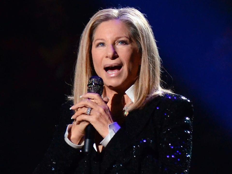 barbra streisand performing in october 2012