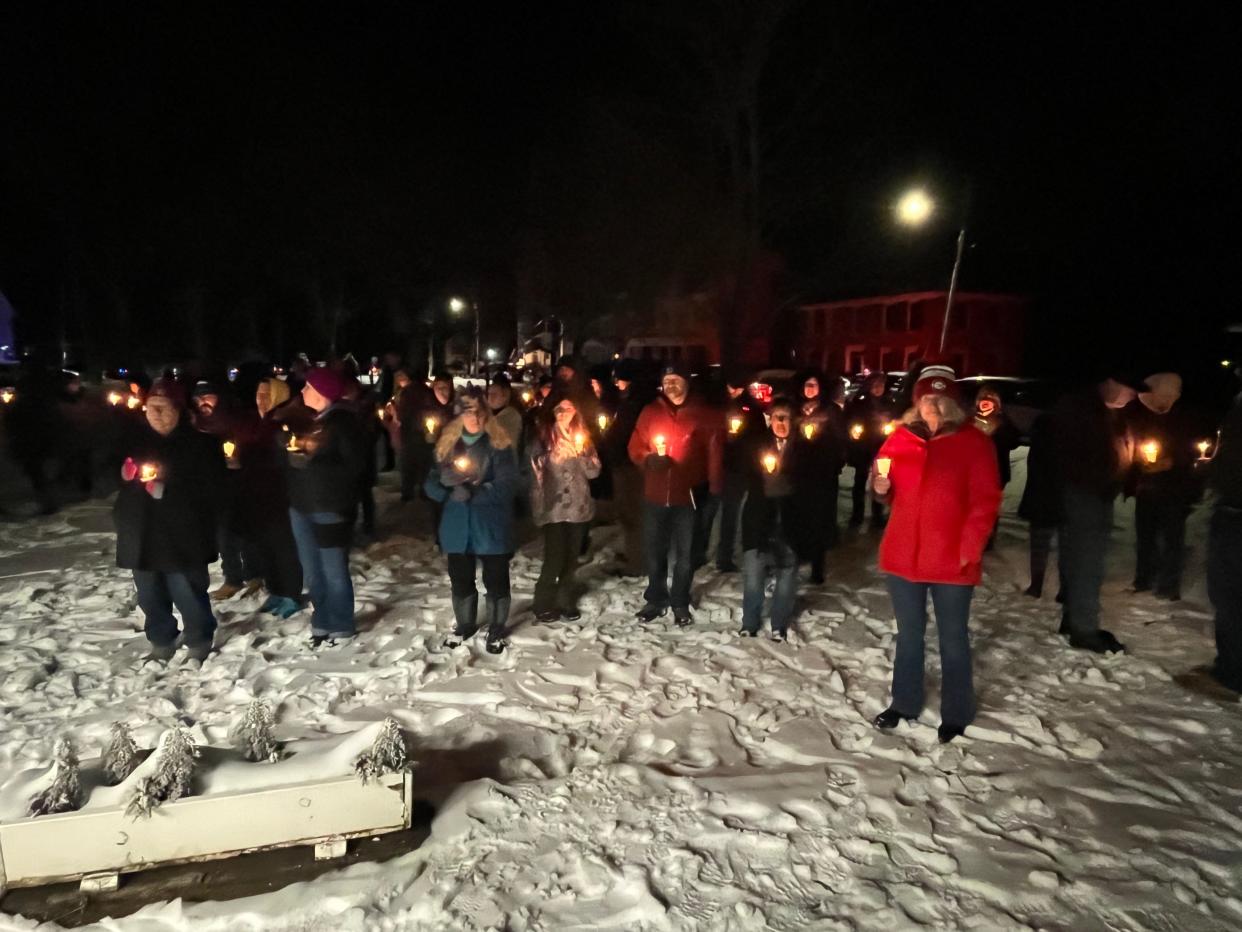 A vigil for Brittany Tee was held Tuesday night.