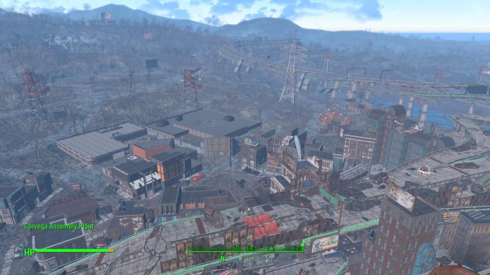 Fallout 4 comparison screenshots showing the increased level of detail