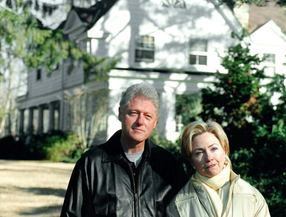 The Clintons in Chappaqua, N.Y.