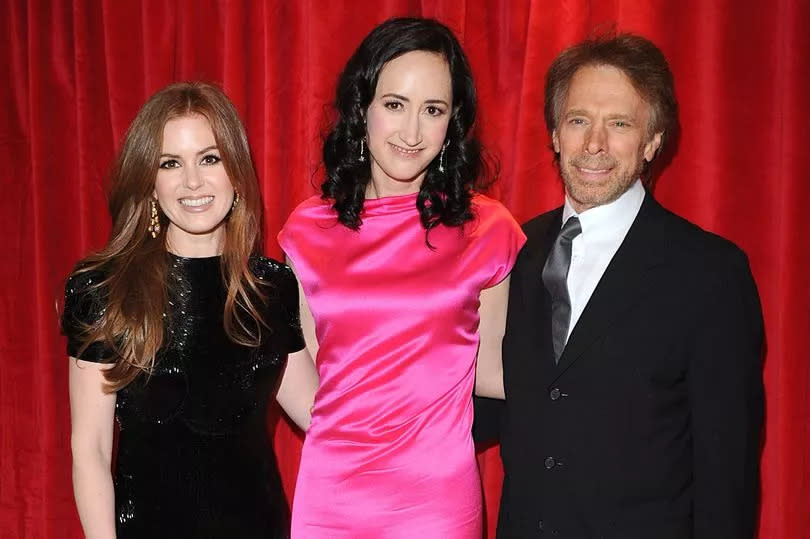 Kinsella with star Isla Fisher and producer Jerry Bruckheimer at the Confessions Of A Shopaholic premiere in London (Ian West/PA)