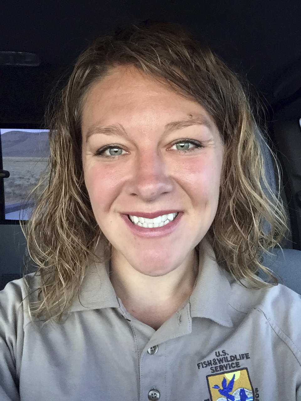 This recent self-portrait provided by Jasmine Tool shows herself. Tool, an ailing U.S. Fish and Wildlife Service worker in Oregon, says she can’t learn why her federally paid insurance lapsed months ago or get it reinstated because of the partial government shutdown. Tool is now scrambling to find a way to pay for nutrients that keep her alive. (Jasmine Tool via AP)