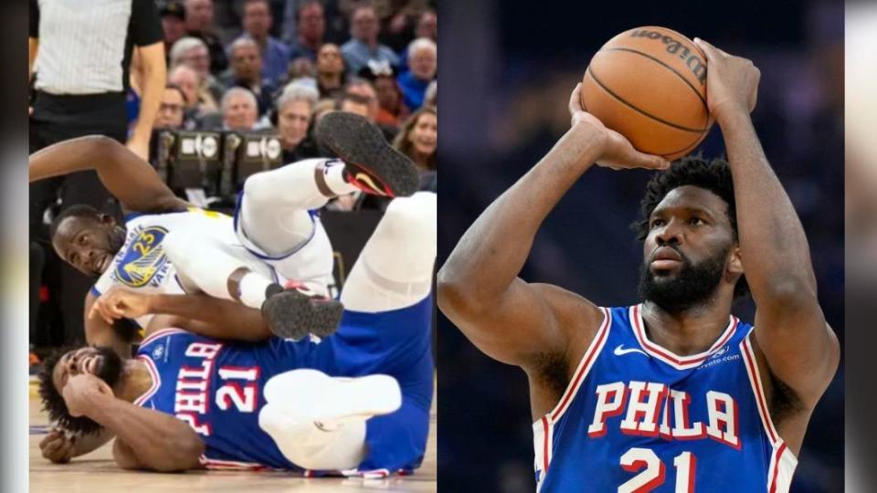 恩比德（Joel Embiid）將動刀修復左膝半月版。（圖／翻攝自 SB Nation、《費城詢問報》）