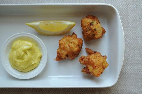 Crab Beignets with Aioli Dipping Sauce