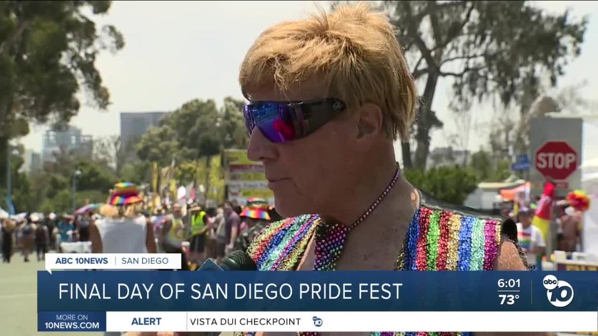 San Diego Pride Festival celebrates final day on Sunday