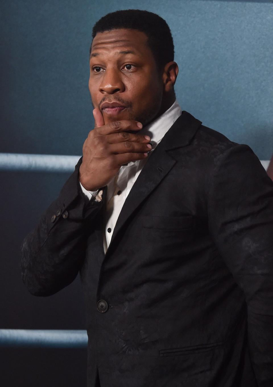 Jonathan Majors at the premiere of Creed III