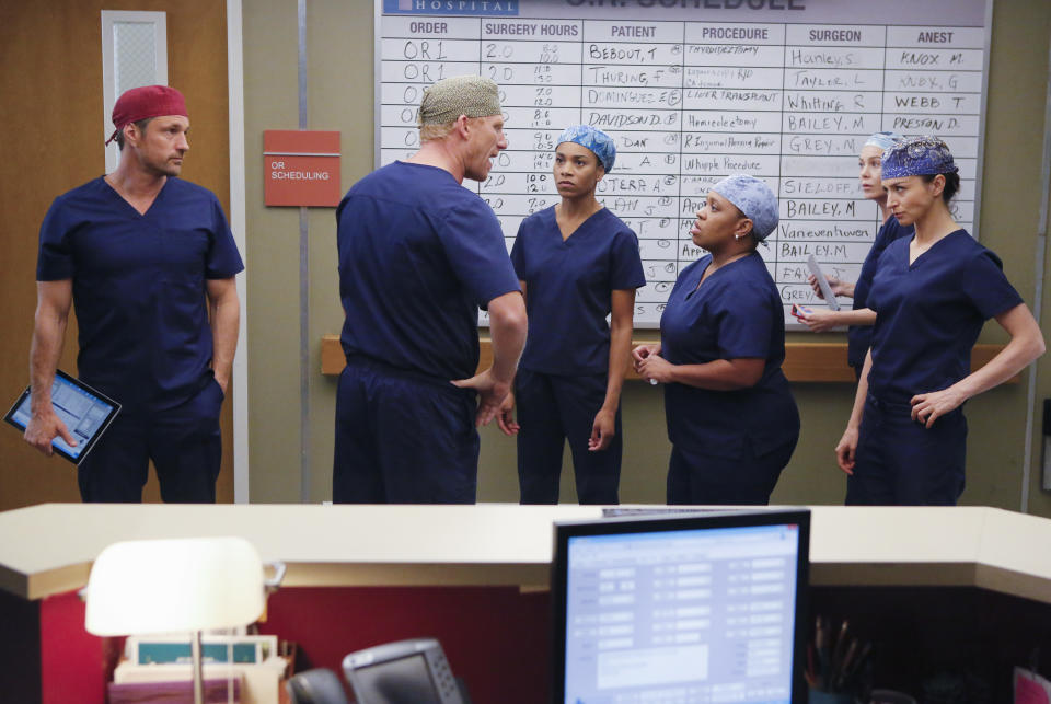 GREY’S ANATOMY, Season Twelve – “Something Against You” – The team of doctors work on a high-stakes case of a long-time patient, adding additional pressure to an already tense environment. Meanwhile, Bailey wants Ben to kick out their new roommate, and Arizona is eager to get back into the dating world with a new wingman.