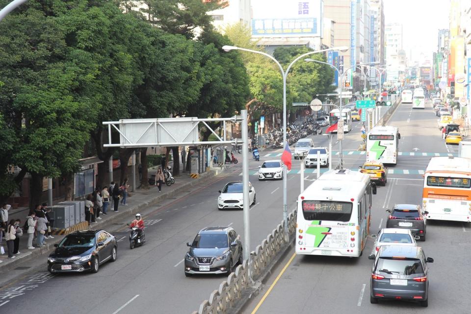 台中交通網可讓使用者掌握市區交通路況。   台中市政府/提供