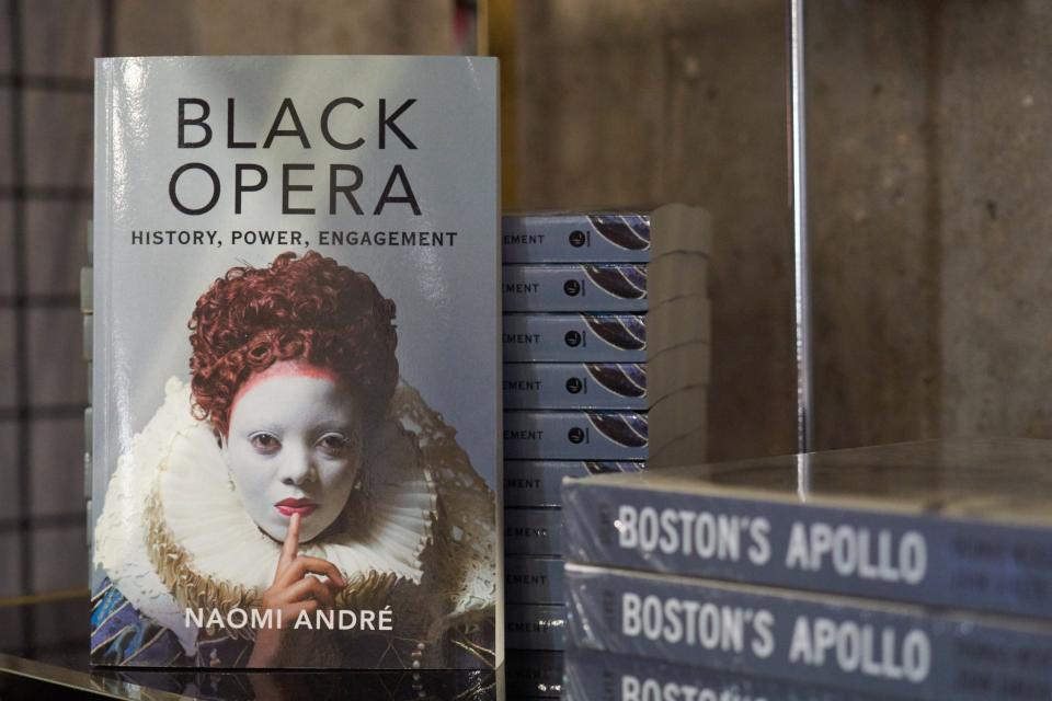 Black Opera by Dr. Naomi André as seen in the Des Moines Metro Opera's store during the showing of "Porgy and Bess."