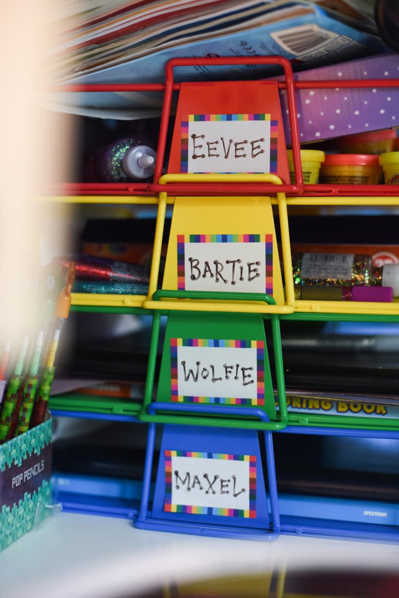 Kids organizing tray.