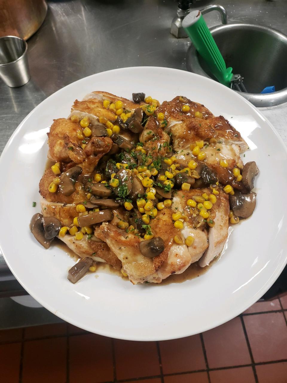 Staff meal is a huge part of the day for the kitchen crew at The Brown Hotel, according to chef Dustin Willett. Usually, the meal consists of comfort food from where one of our cooks grew up.