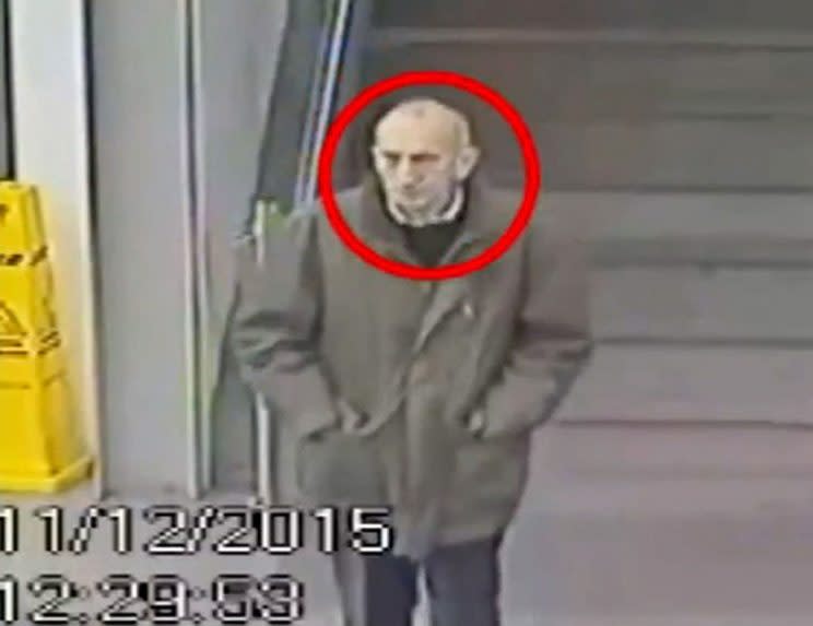 David Lytton was seen on CCTV at Manchester Piccadilly station (Picture: Greater Manchester Police)