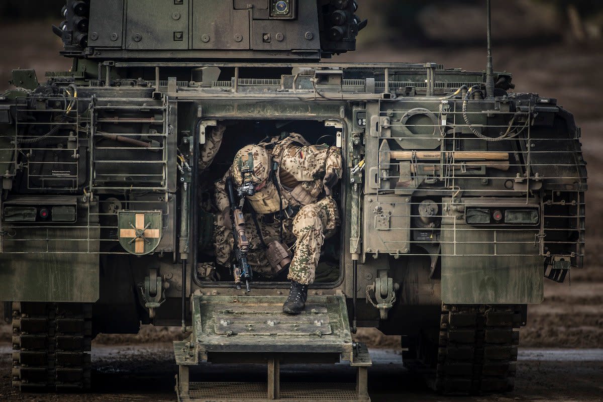 Ein Puma-Panzer im Einsatz bei einer Bundeswehr-Übung im Jahr 2017