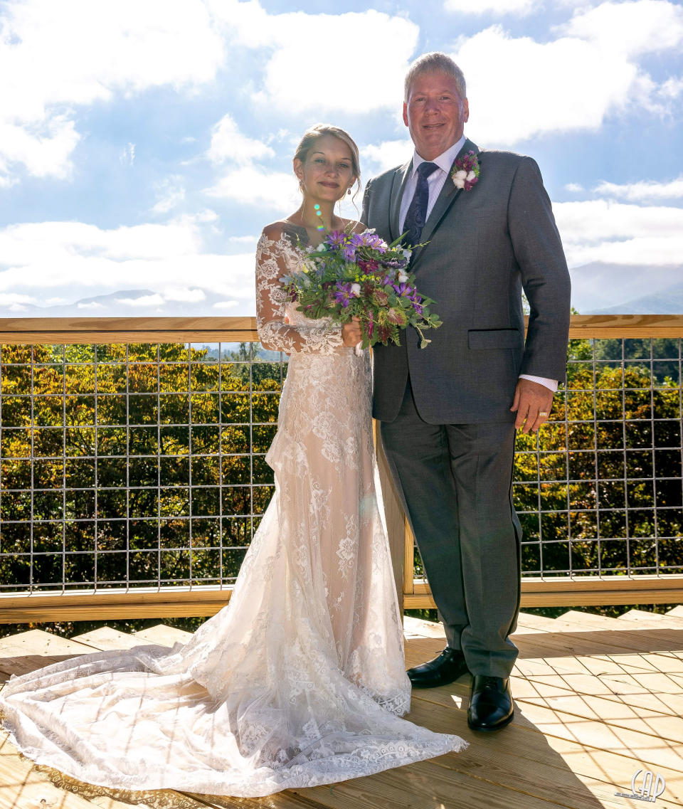 Chelsea and Bruce tied the knot 8 months after Chelsea's 21st birthday. Photo: Caters