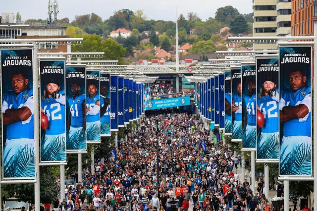 Trevor Lawrence and Josh Allen make it a 10th birthday to celebrate for  Jacksonville Jaguars over Atlanta Falcons at Wembley