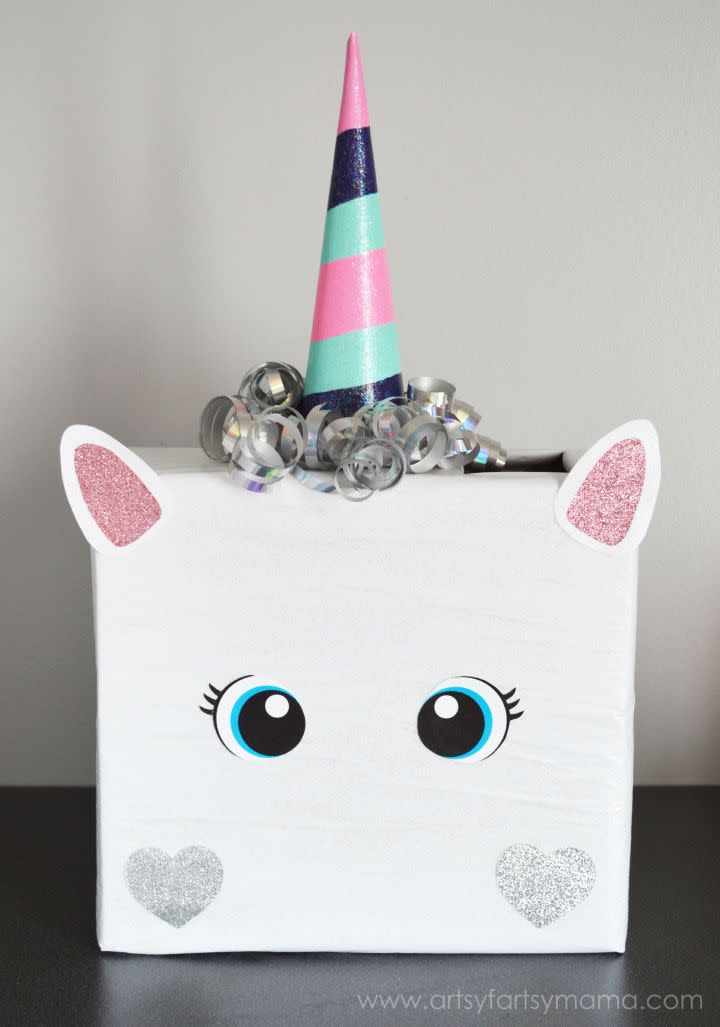 DIY Simple Unicorn Valentine Box