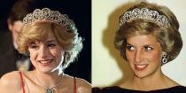 <p>By far the most important accessory to get right is the iconic Spencer Tiara. Princess Diana wore her family heirloom on the day of her wedding and continued to wear it at events thereafter. <em>The Crown </em>has Diana wearing it on several occasions in season 4 and recreated the design precisely. </p><p><strong>RELATED</strong>: <a href="https://www.goodhousekeeping.com/life/entertainment/a35093004/princess-diana-upset-the-queen-royal-heirloom-choker-headpiece/" rel="nofollow noopener" target="_blank" data-ylk="slk:Princess Diana Reportedly Upset the Queen by Miswearing a Royal Heirloom in Public;elm:context_link;itc:0;sec:content-canvas" class="link ">Princess Diana Reportedly Upset the Queen by Miswearing a Royal Heirloom in Public</a></p>
