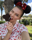 <p>The model went full-on Minnie Mouse to celebrate with her family at Disney World. “Weekend in the most magical place celebrating my sisters 23rd birthday. Thank you @waltdisneyworld” (Photo: <a rel="nofollow noopener" href="https://www.instagram.com/p/BgjWEw2nrTS/?taken-by=karliekloss" target="_blank" data-ylk="slk:Karlie Kloss via Instagram;elm:context_link;itc:0;sec:content-canvas" class="link ">Karlie Kloss via Instagram</a>) </p>