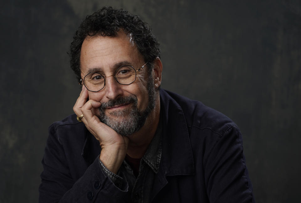 Tony Kushner, co-writer of the film "The Fabelmans," poses for a portrait at the Four Seasons Hotel, Monday, Nov. 7, 2022, in Los Angeles. (AP Photo/Chris Pizzello)