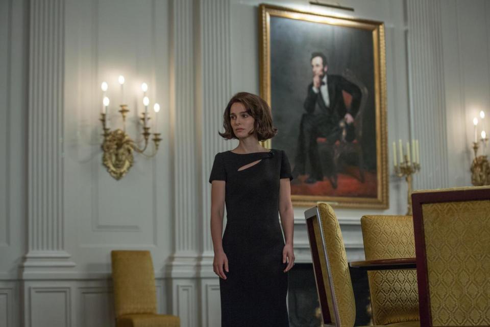 Woman in black: Natalie Portman gives a star’s turn as Jackie Kennedy