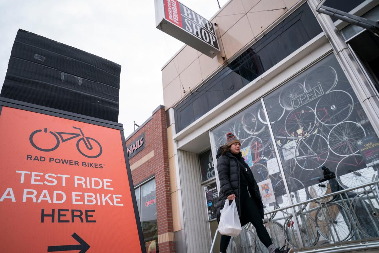 The Downtown Ferndale Bike Shop offers test rides of e-bikes.